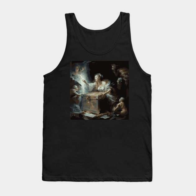 Unleashing the Truth Behind Pandora's Box: The Story of the First Woman on Earth Tank Top by gmnglx